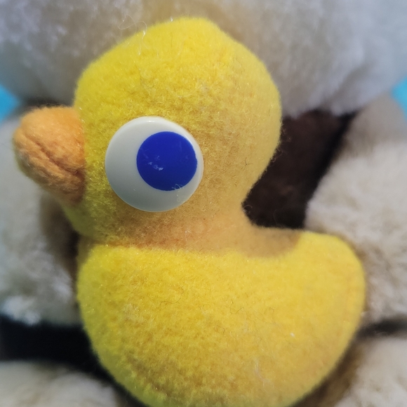 Rare Landry the Raccoon and Pea the Rubber Duck Sanrio Smiles plush 2000 - Picture 5 of 7